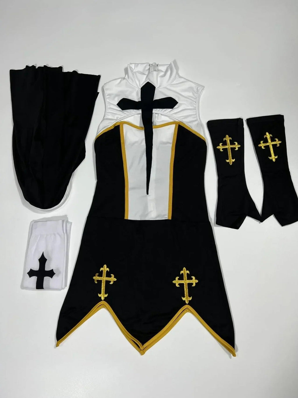 Sexy Nun Cosplay Costume Bananarama