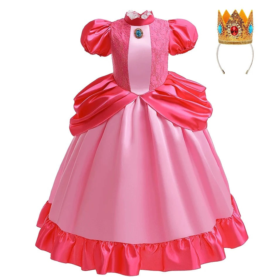 Girls Peach Princess Dress Bananarama